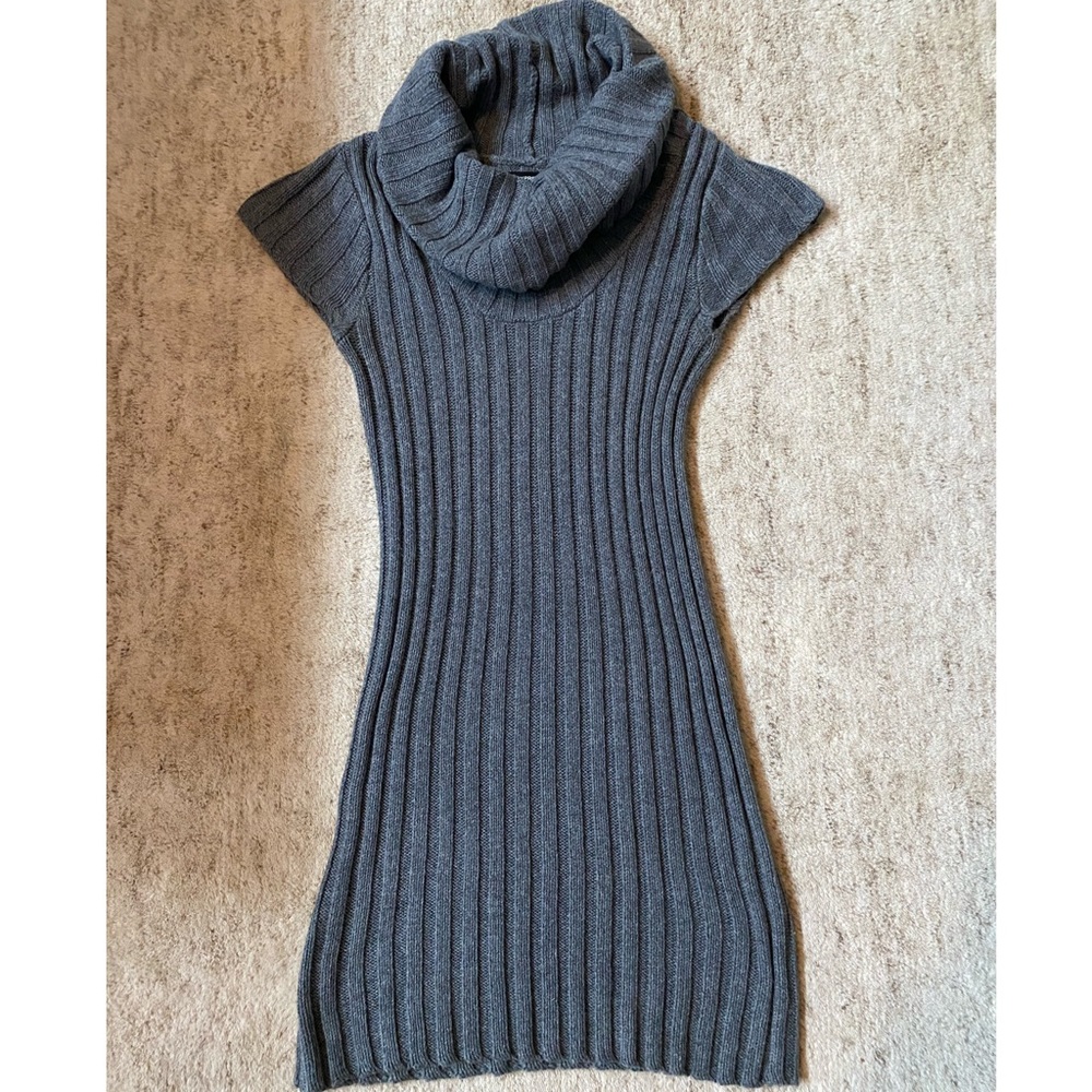 express / turtle neck sweater dress